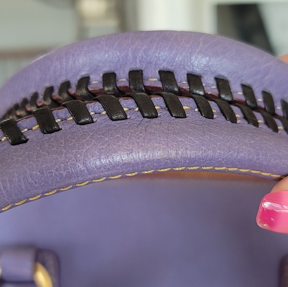 Dooney & Bourke Lavender Dome Satchel - Picture 12 of 16